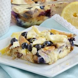 lemon blueberry bagel breakfast casserole recipe