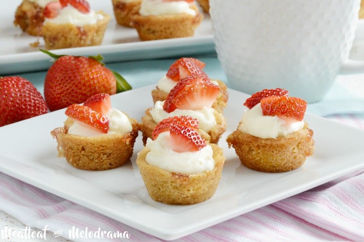 strawberry shortcake cookie cups recipe