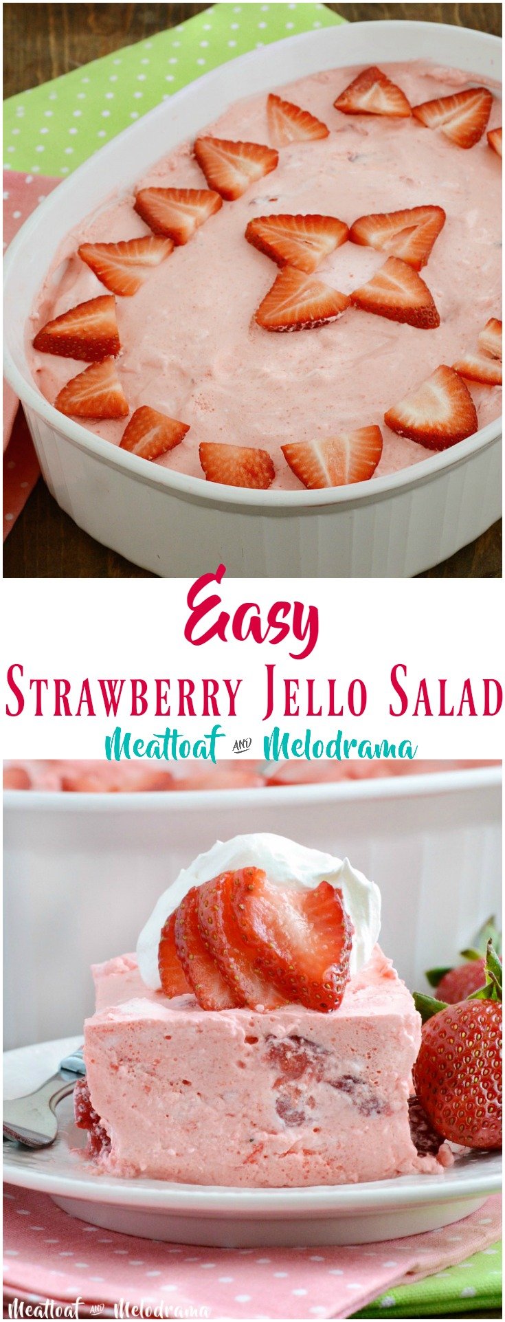 jello salad promo image for pinterest