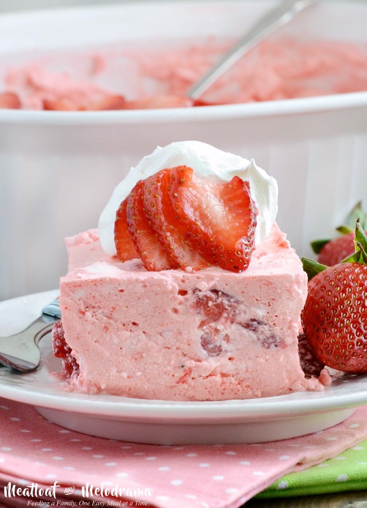 strawberry jello fruit salad with whipped topping