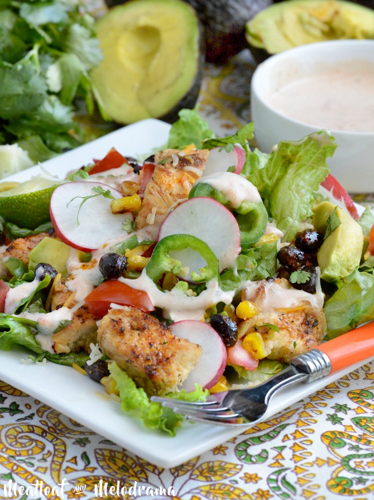 loaded southwest chicken salad recipe