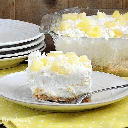 no bake pineapple dream dessert for summer