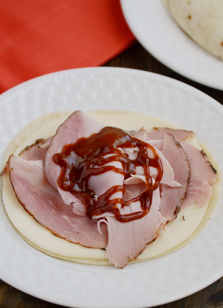 bbq ham and provolone cheese quesadillas how to make