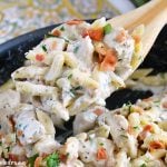 one pot chicken bacon ranch pasta skillet