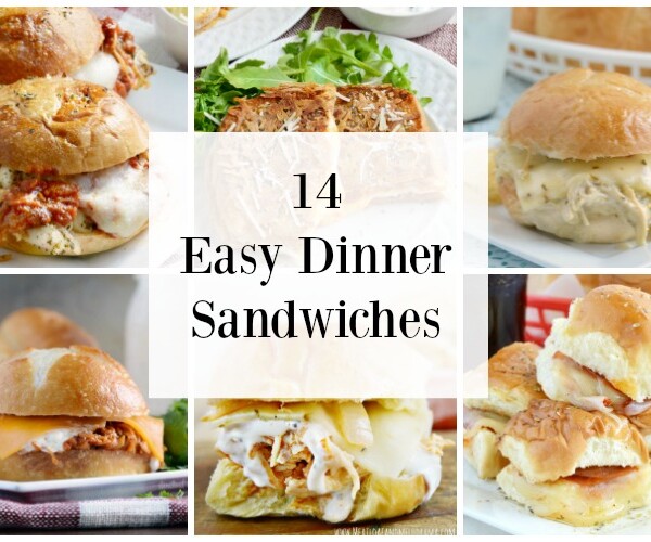 14 easy dinner sandwiches for busy days