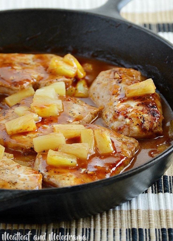 Hawaiian Pork Chops with Pineapple - Meatloaf and Melodrama
