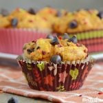 easy pumpkin chocolate chip muffins made with cake mix