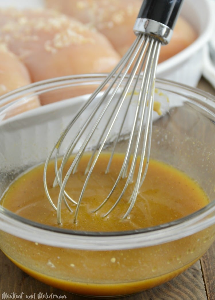 whisk sauce for honey mustard curry chicken