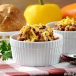 mom's best chili recipe in ramekin