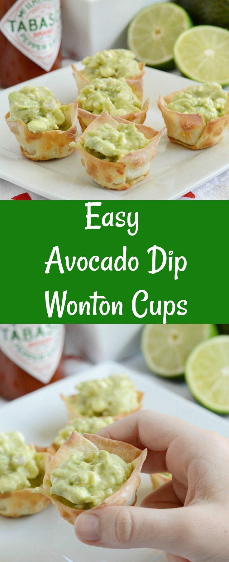Avocado Dip Wonton Cups - Meatloaf and Melodrama