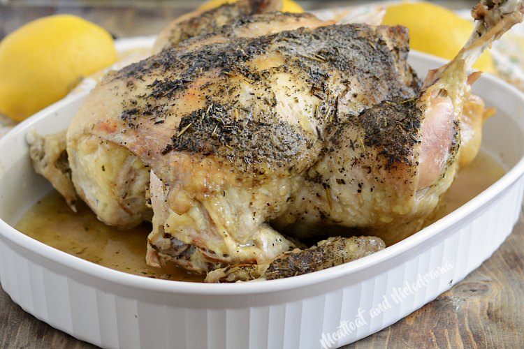 instant pot whole chicken in serving dish