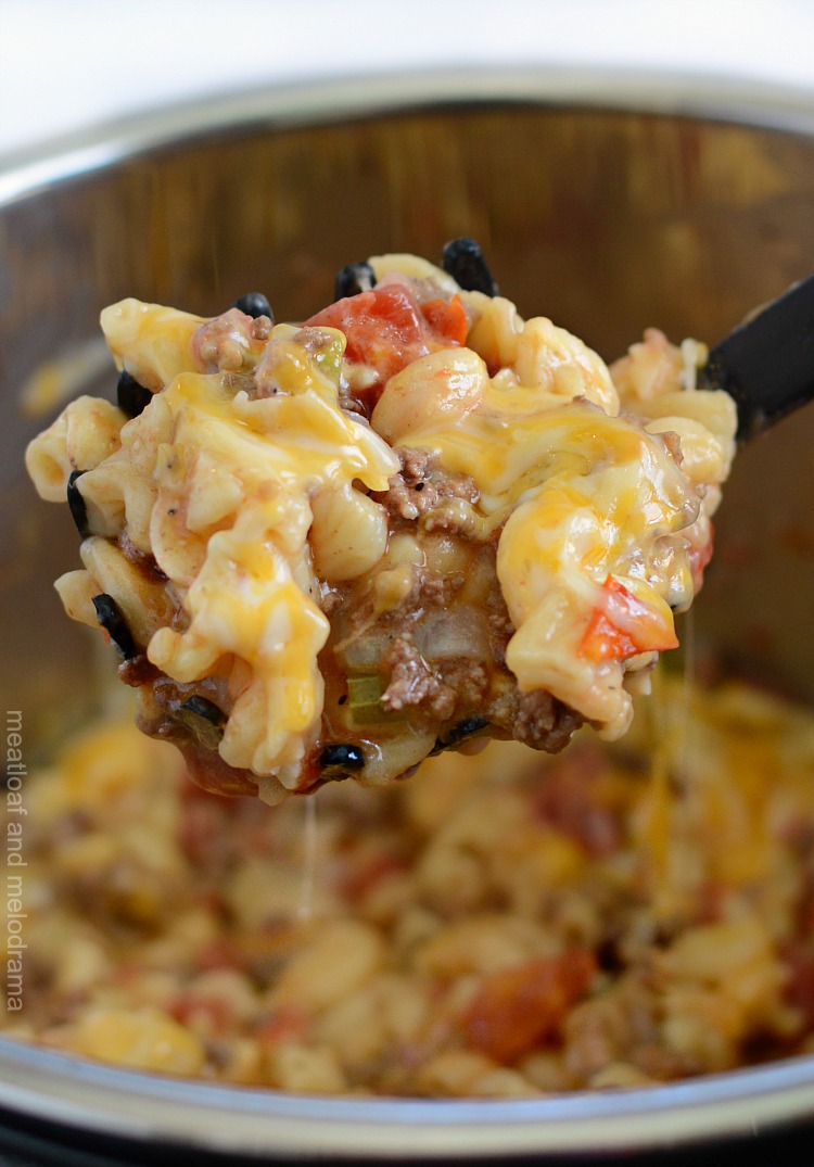 macaroni beef casserole in Instant Pot