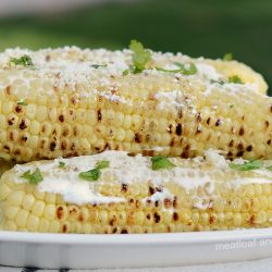 instant pot mexican street corn on platter