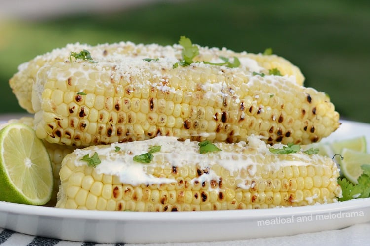 instant pot mexican street corn on platter
