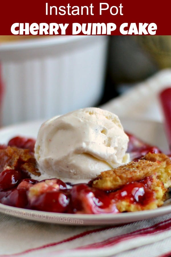 Instant Pot Cherry Dump Cake dessert