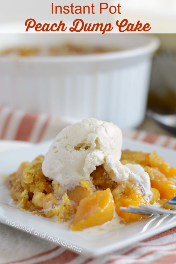 Instant Pot Peach Dump Cake recipe