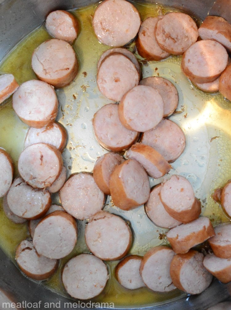 kielbasa slices in instant pot