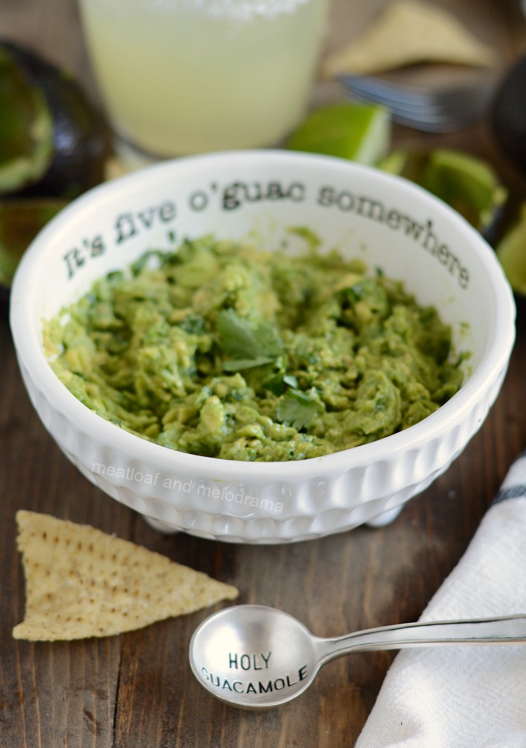 simple guacamole recipe with holy guacamole spoon