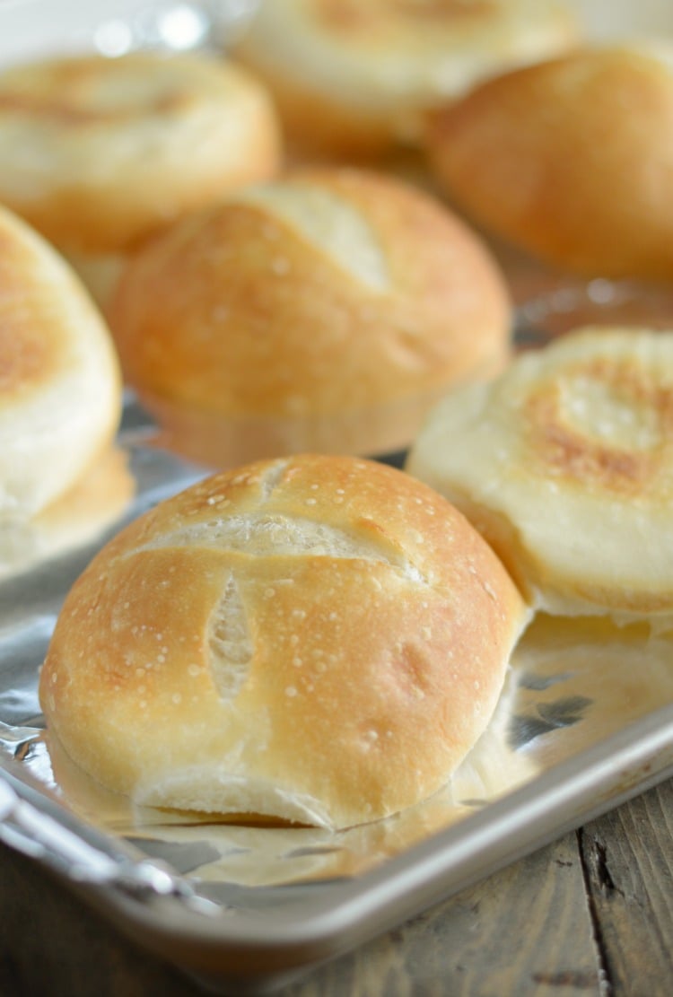 toast buns on sheet pan for instant pot buffalo chicken sliders