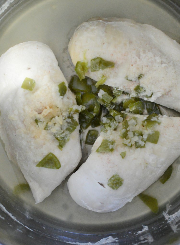 chicken breasts and jalapeno peppers in instant pot