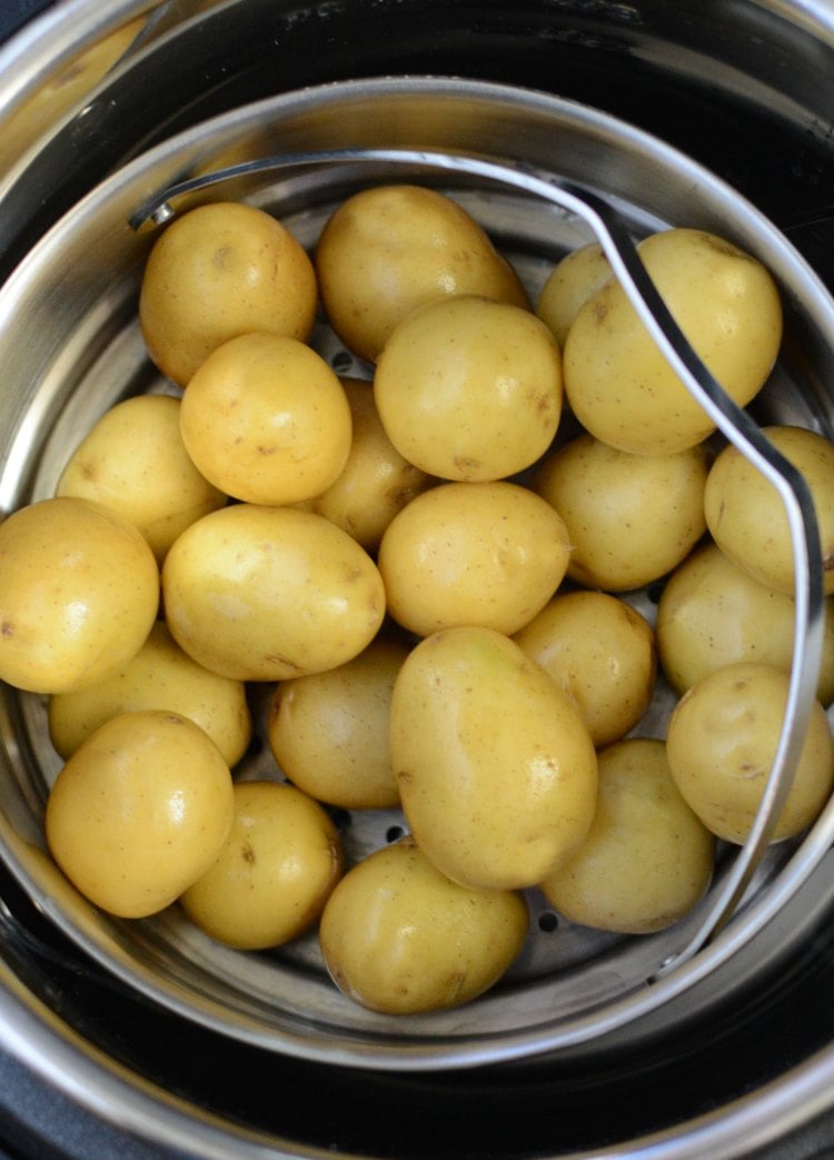 easy instant pot potatoes in steamer basket