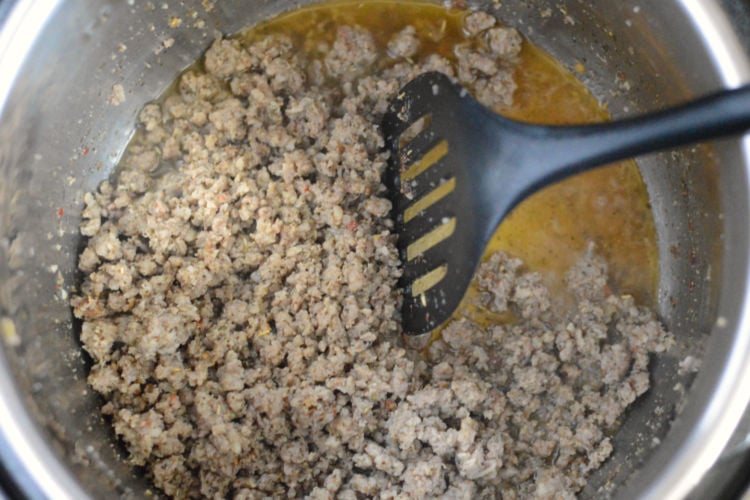 Cooking ground sausage in instant pot clearance