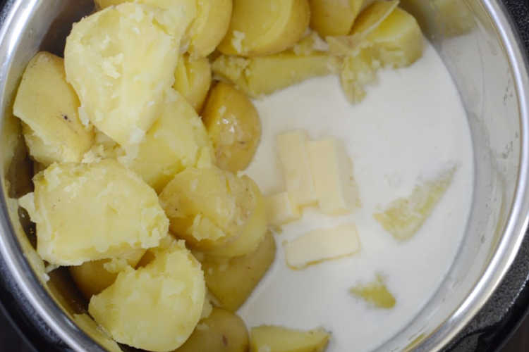 potatoes with cream and butter in instant pot