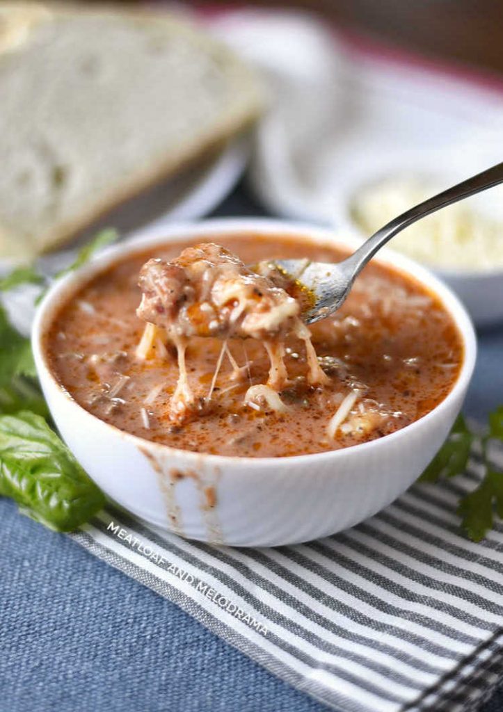 Instant Pot Lasagna Soup - Meatloaf and Melodrama