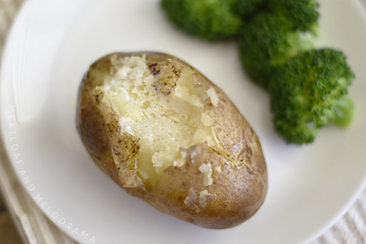 instant pot baked potato with butter