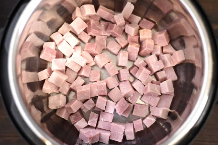 leftover ham cubes in the instant pot