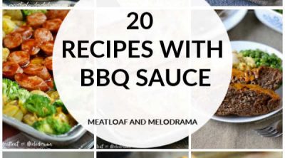 collage of recipes using bbq sauce