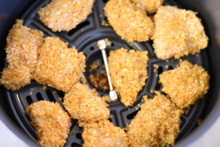 panko coated chicken nuggets in air fryer