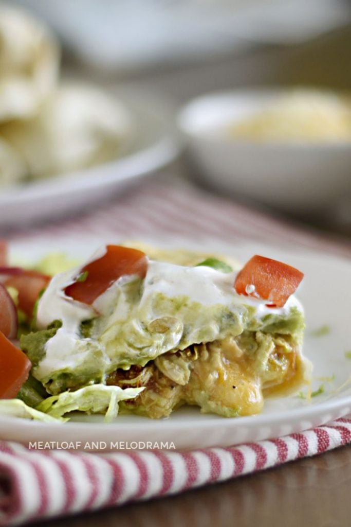 chicken chimichanga cut open with melted cheese