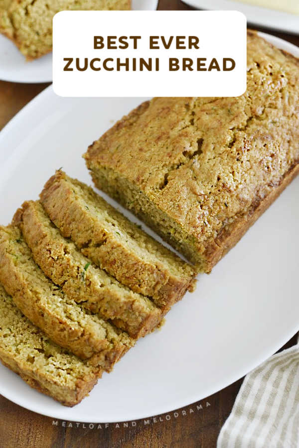 The BEST Zucchini Bread is moist, delicious, super easy to make and turns out perfect every time with this classic zucchini bread recipe. via @meamel