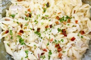 pasta with chicken, bacon and ranch dressing in instant pot