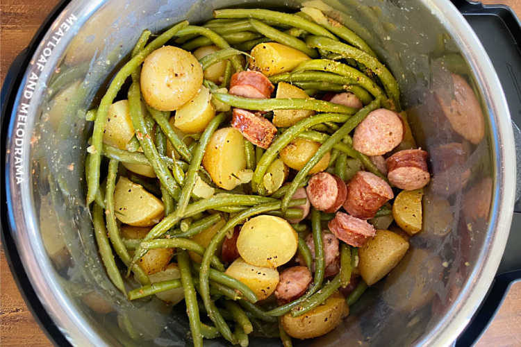 Instant Pot Kielbasa Potatoes and Green Beans Meatloaf and Melodrama