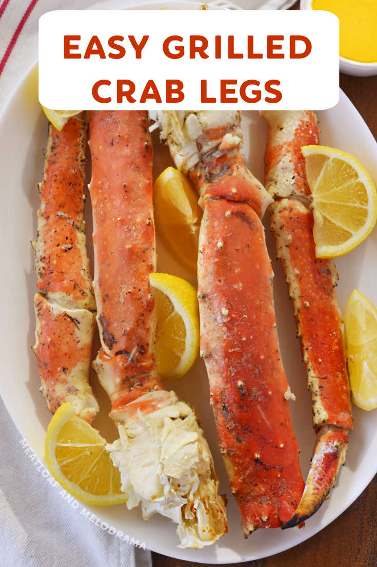 Grilled Crab Legs in foil take just 10 minutes to make on the BBQ. This easy recipe is the best way to cook king crab or snow crab at home! via @meamel