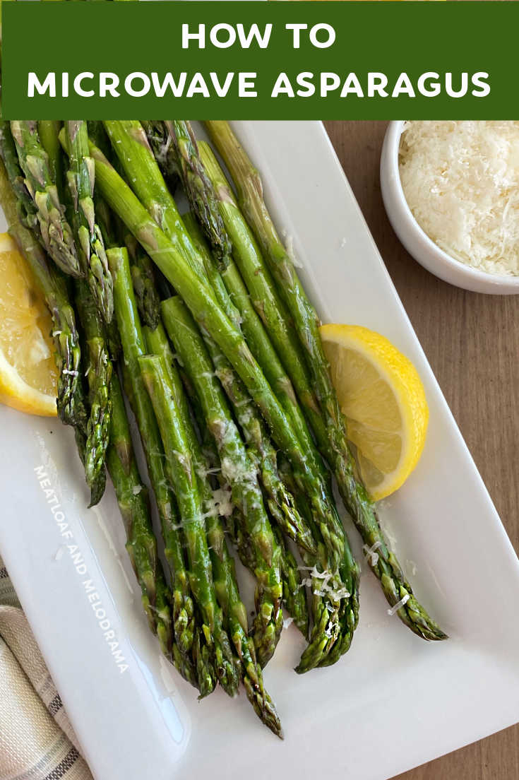 Learn How to Microwave Asparagus in just 3 minutes with this easy recipe. Steamed asparagus is a quick, healthy side dish perfect for spring. It pairs beautifully with your favorite main dish and tastes absolutely delicious. via @meamel