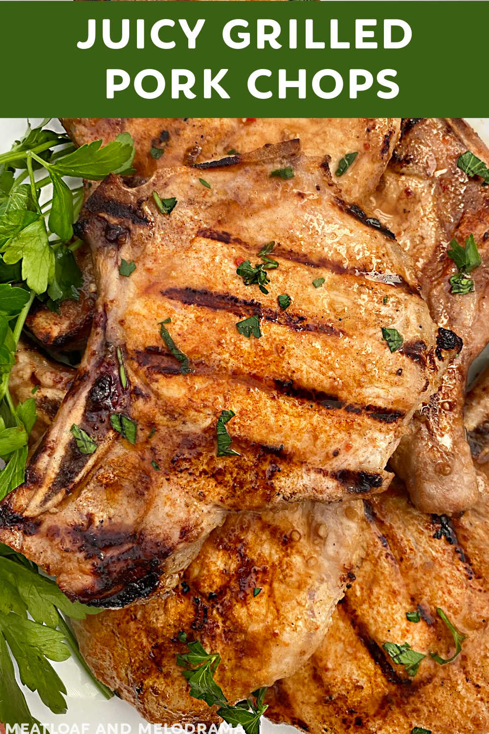 Juicy Grilled Pork Chops marinated in Italian Dressing and seasoned with dry rub are tender, flavorful and perfectly cooked on the gas grill or air fryer. This easy pork chop recipe takes minutes to make and is perfect when you want a quick and easy dinner the whole family will enjoy! via @meamel