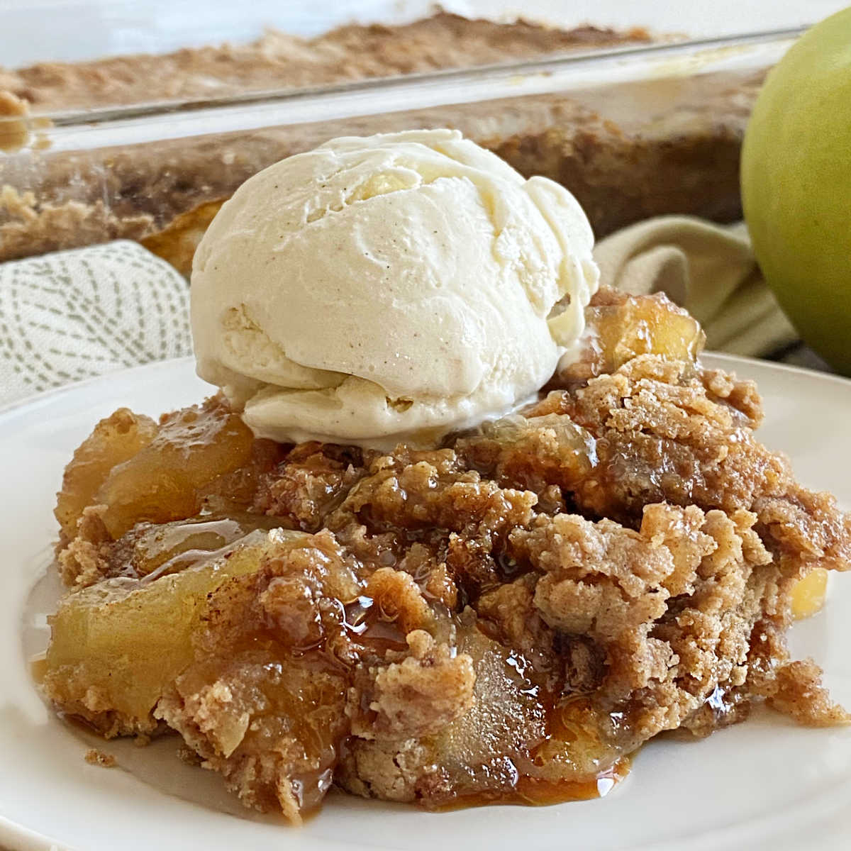 Caramel Apple Dump Cake Recipe + VIDEO - A Spicy Perspective