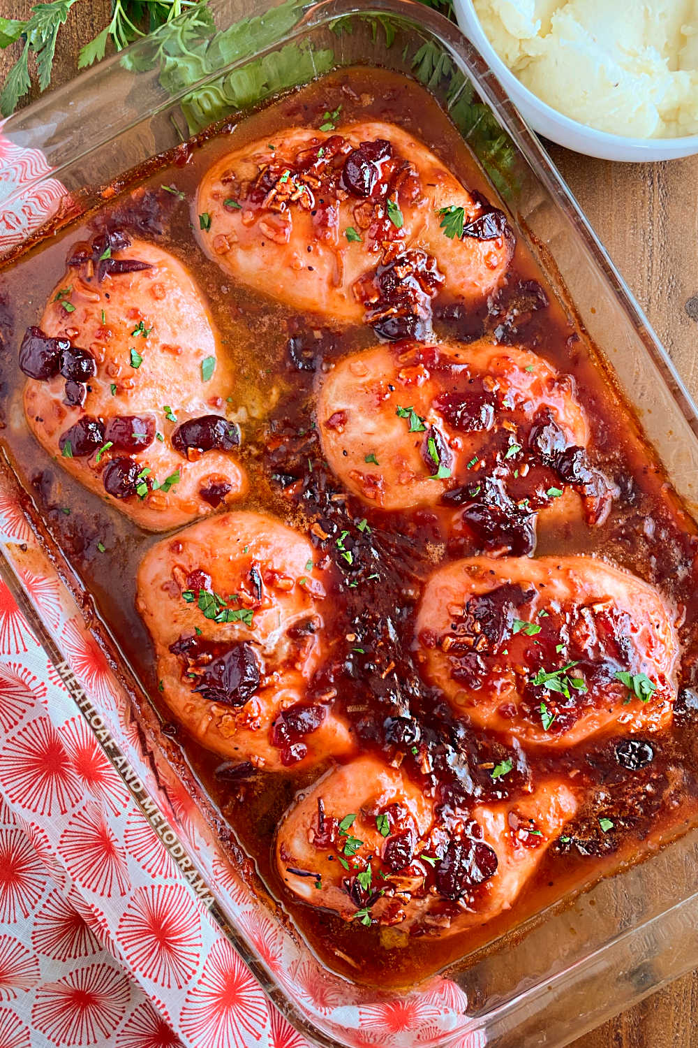 Easy Baked Cranberry Chicken - Meatloaf and Melodrama
