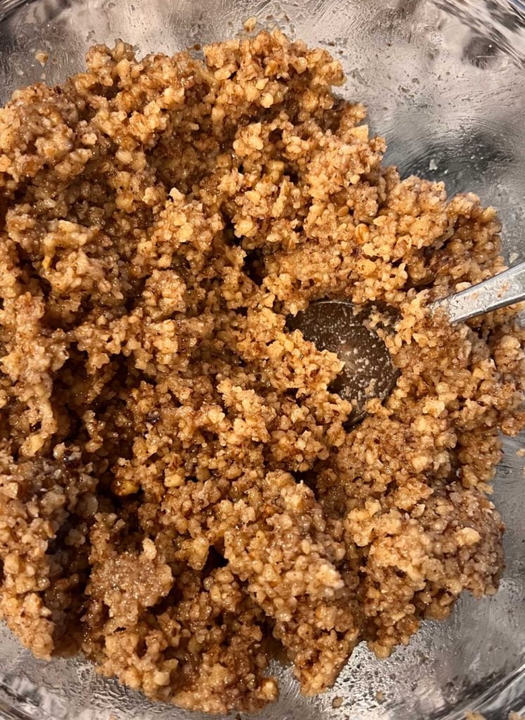 ground walnut filling for nut rolls