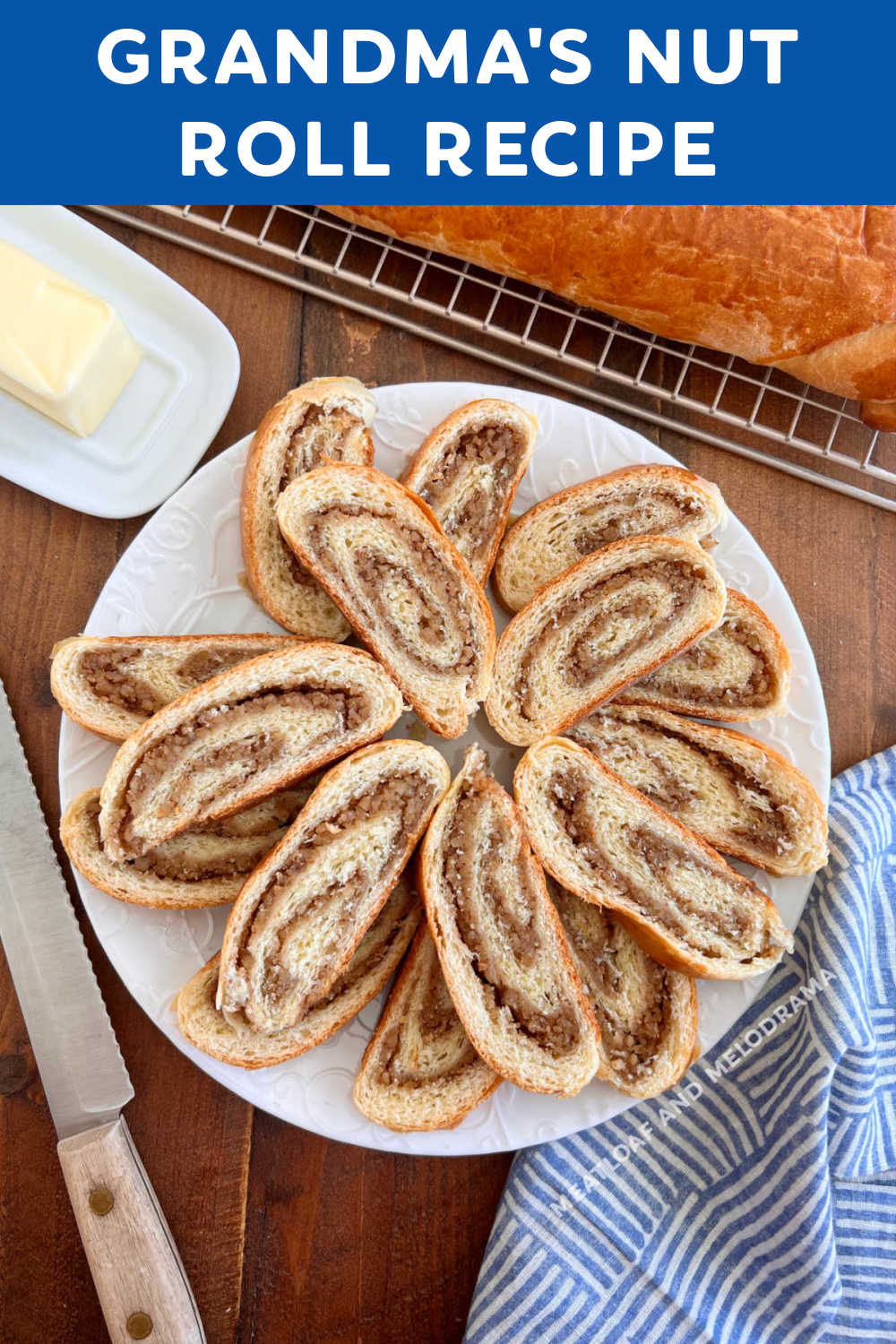 Grandma's Nut Roll Recipe makes a delicious sweet bread filled with ground walnuts. Homemade Slovak nut rolls are perfect for the holidays and traditional for both Christmas and Easter. Enjoy these Pittsburgh nut rolls! via @meamel