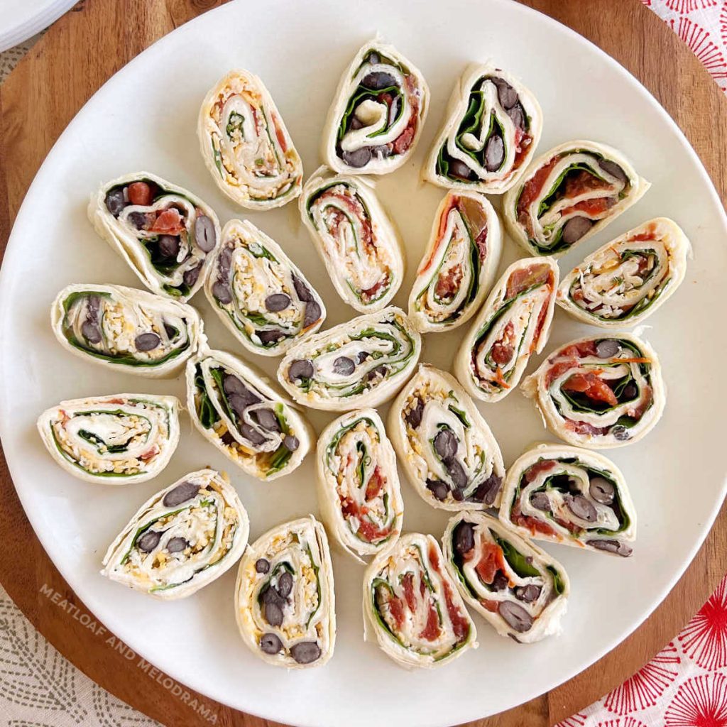 Tortilla Pinwheels (Fiesta Roll Ups) - Meatloaf and Melodrama