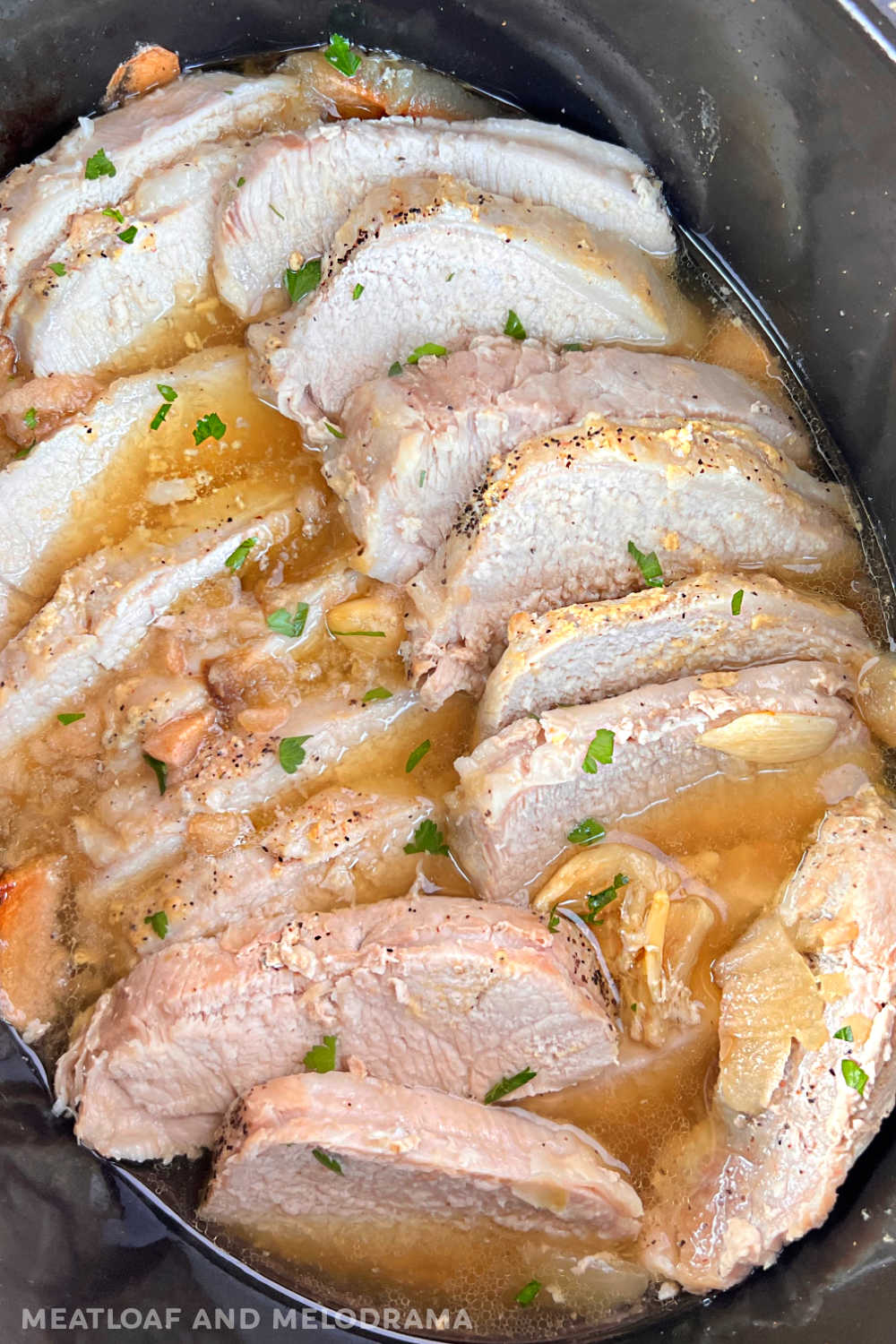 Slow Cooker Pork Roast with Apples Meatloaf and Melodrama
