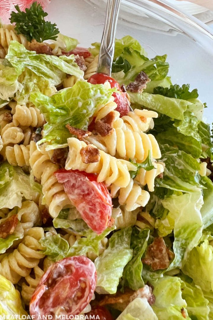 BLT Pasta Salad Recipe - Meatloaf and Melodrama