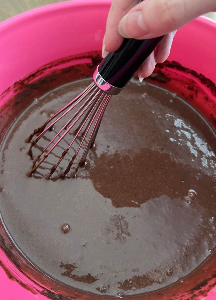 whisk milk and instant pudding in mixing bowl