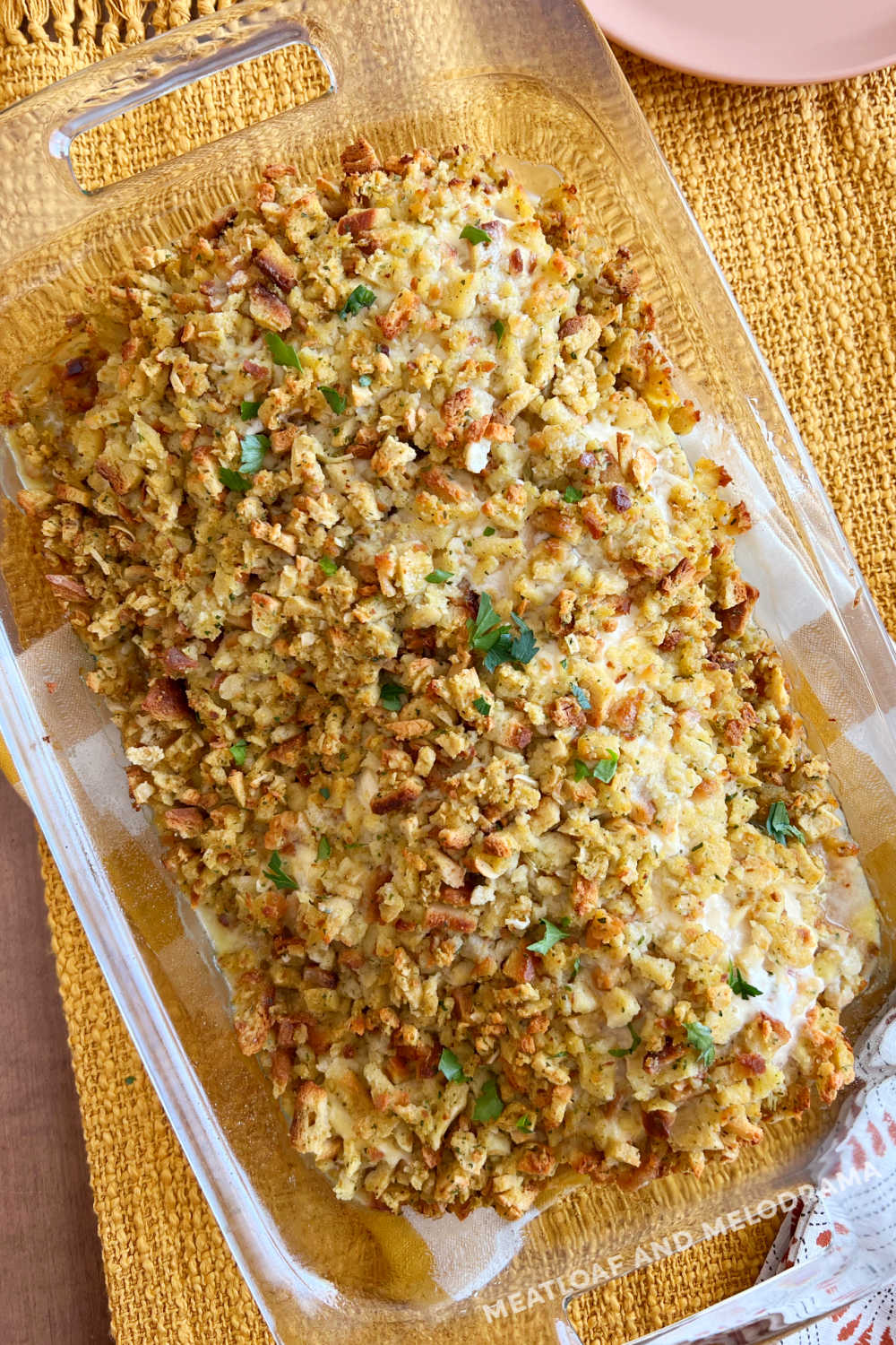 Easy Chicken Stuffing Bake (OneDish Casserole) Meatloaf and Melodrama