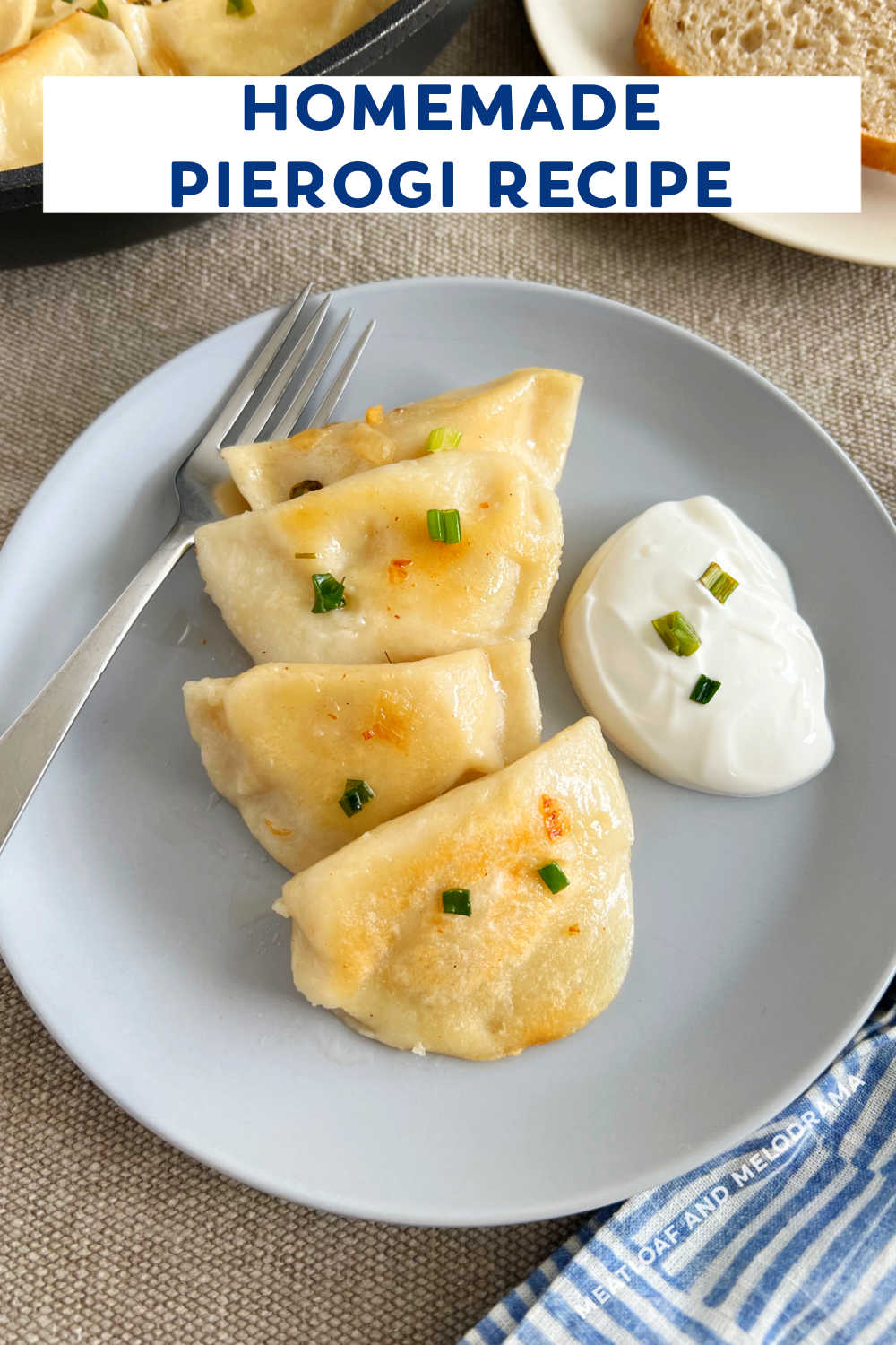 Homemade Cheddar Potato Pierogi is my grandma's pierogi recipe for boiled cheesy potato dumplings fried in butter and caramelized onions. The BEST pierogi!  Make them for Christmas, Lent or anytime you're craving authentic pierogi! via @meamel