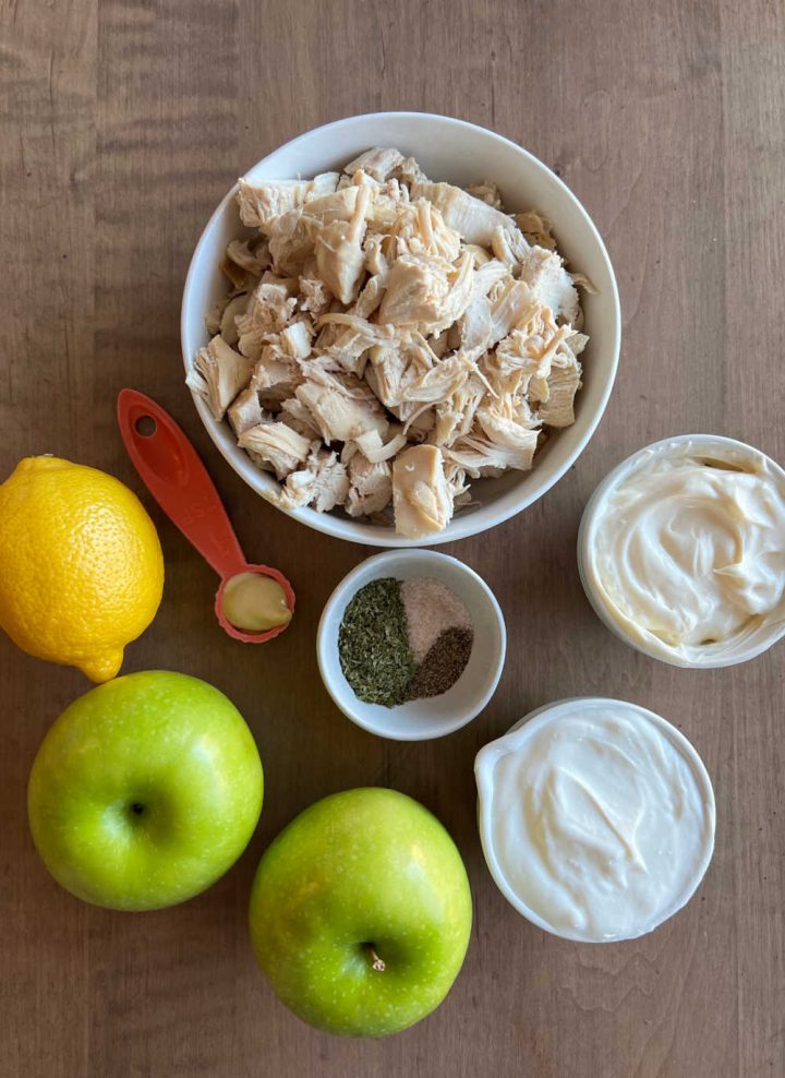 Lemon Chicken Salad Recipe with Apples - Meatloaf and Melodrama